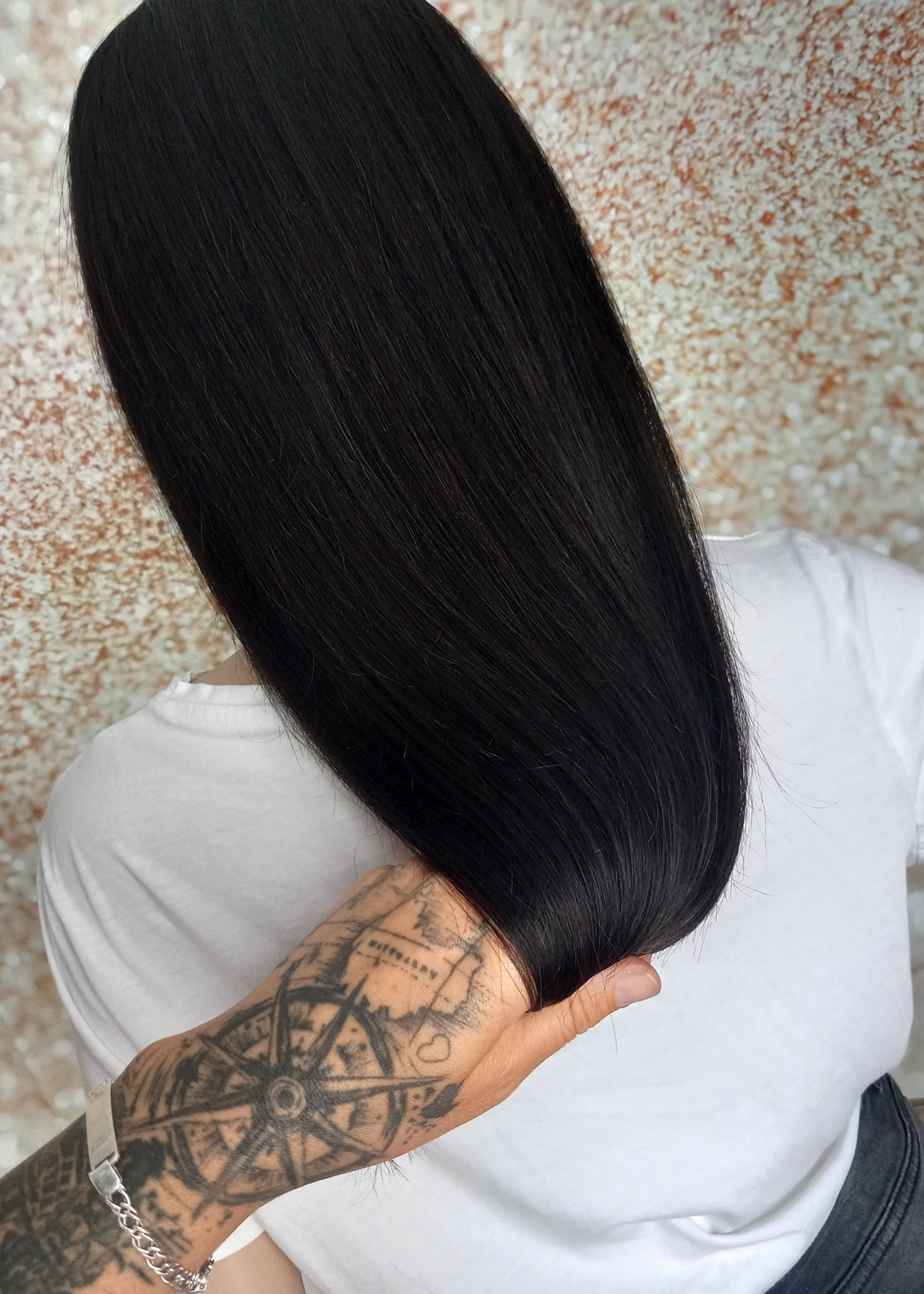 Vibe Headband wig, #1 Glossy black, 100% human hair, flip your style in seconds, 16/18/20 inch length