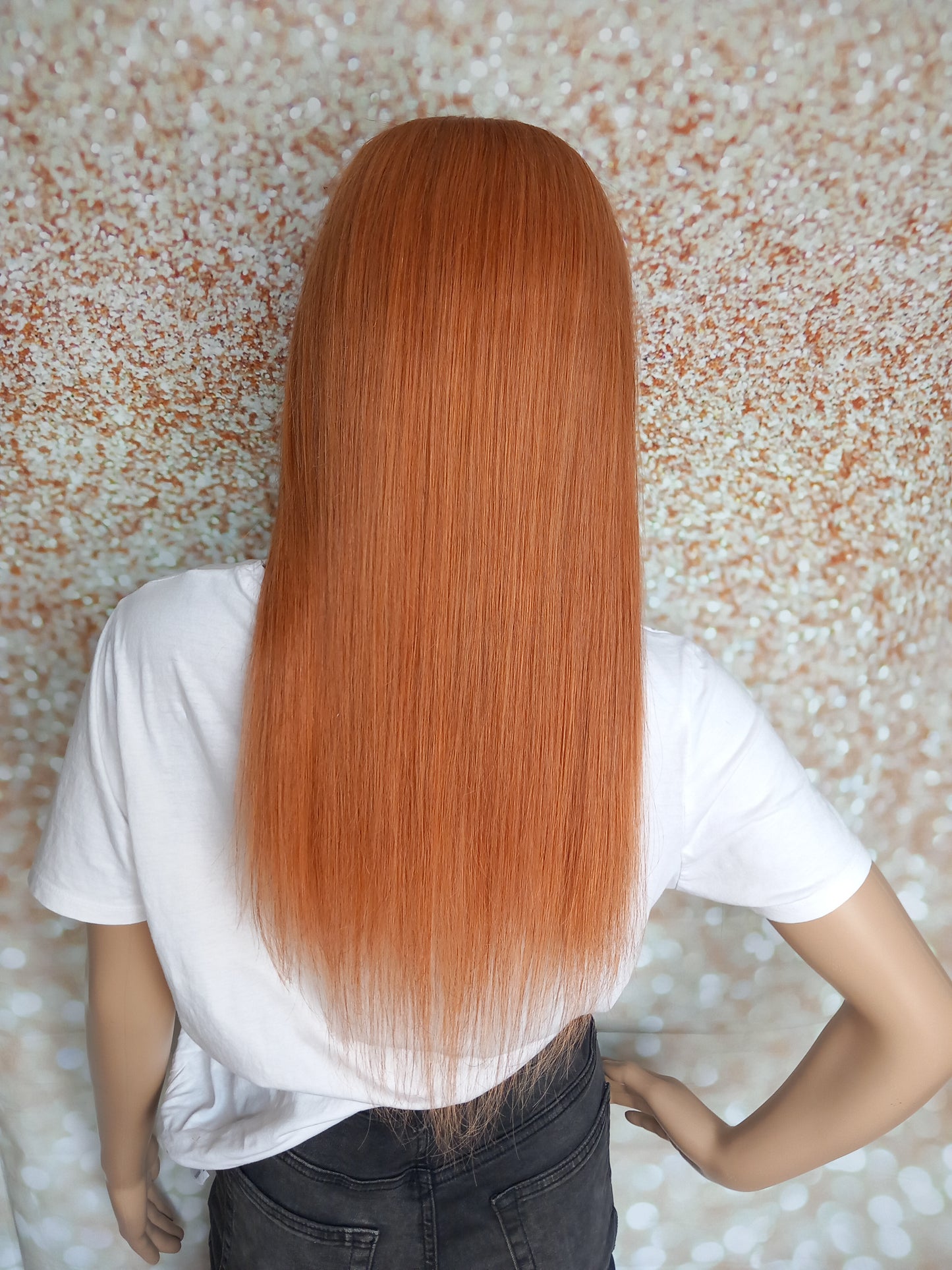 Vibe U part wig, #30, light auburn, 100% human hair, flip your style in seconds, 16/18/20 inch length