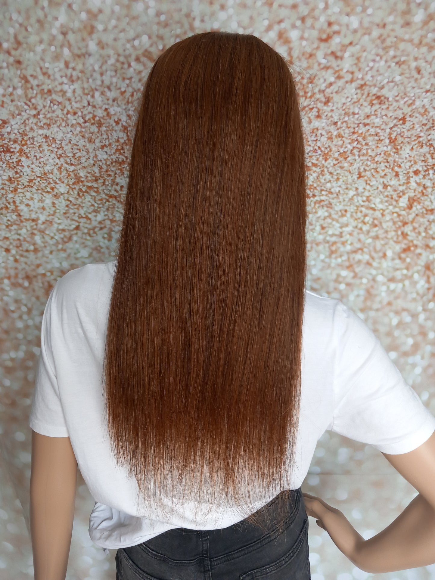 Vibe U part wig, #6, Chestnut brown, 100% human hair, flip your style in seconds, 16/18/20 inch length