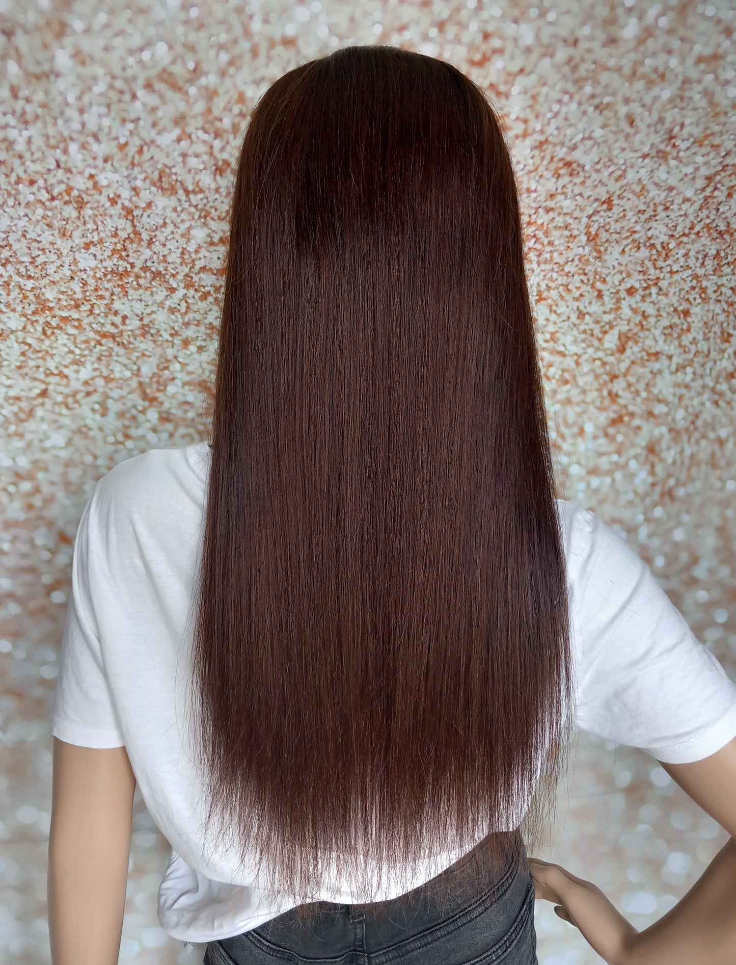 Vibe U part wig, #2, Dark brown, 100% human hair, flip your style in seconds, 16/18/20 inch length