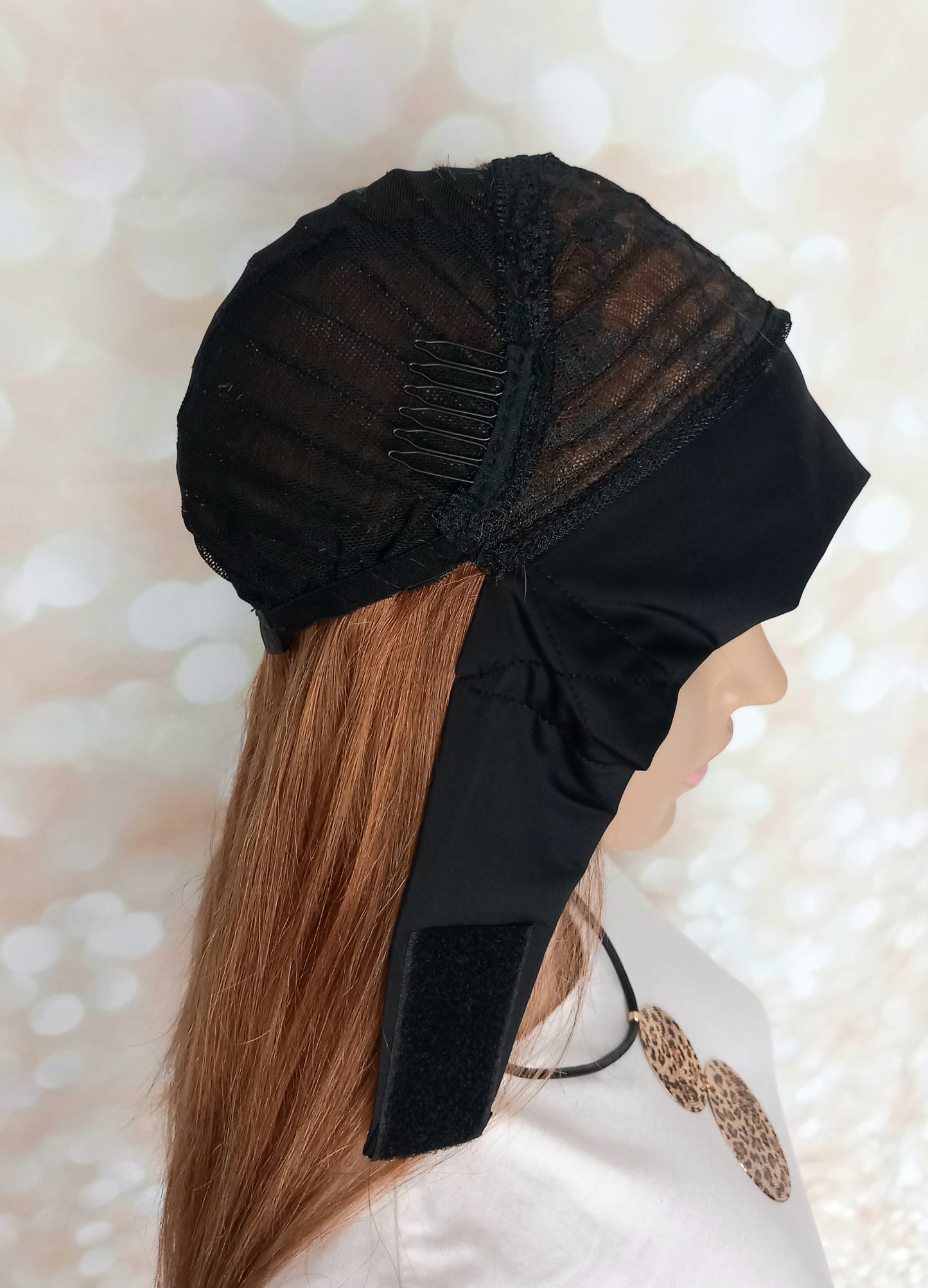 Vibe Headband wig, #8, Auburn brown, 100% human hair, flip your style in seconds, 16/18/20 inch length